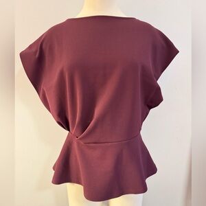 Express size MElegant Plum Peplum Women's Top